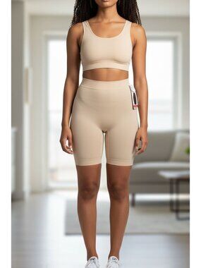 Skinnygirl Shaping Sonic Edge Long Leg High Waist Shapewear Shorts Size S